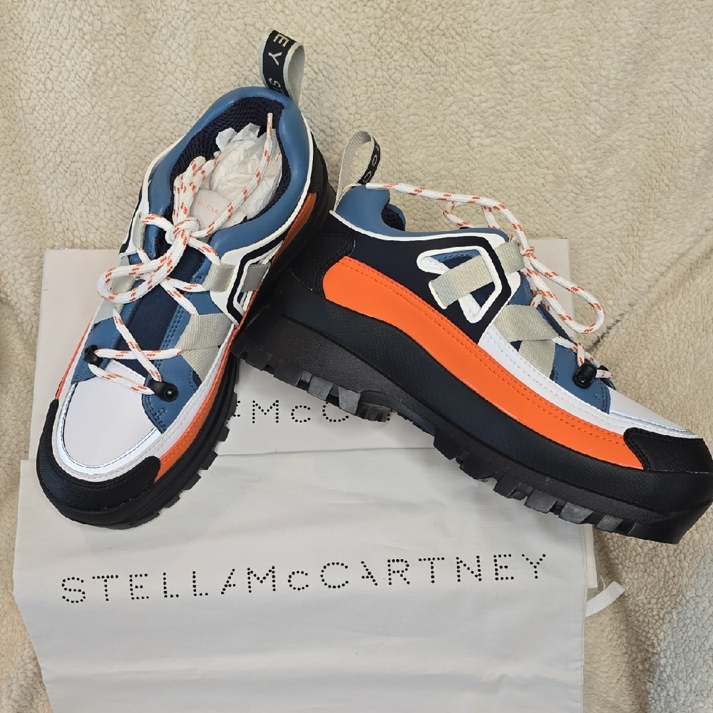 Stella McCartney Blue and Orange Sneakers